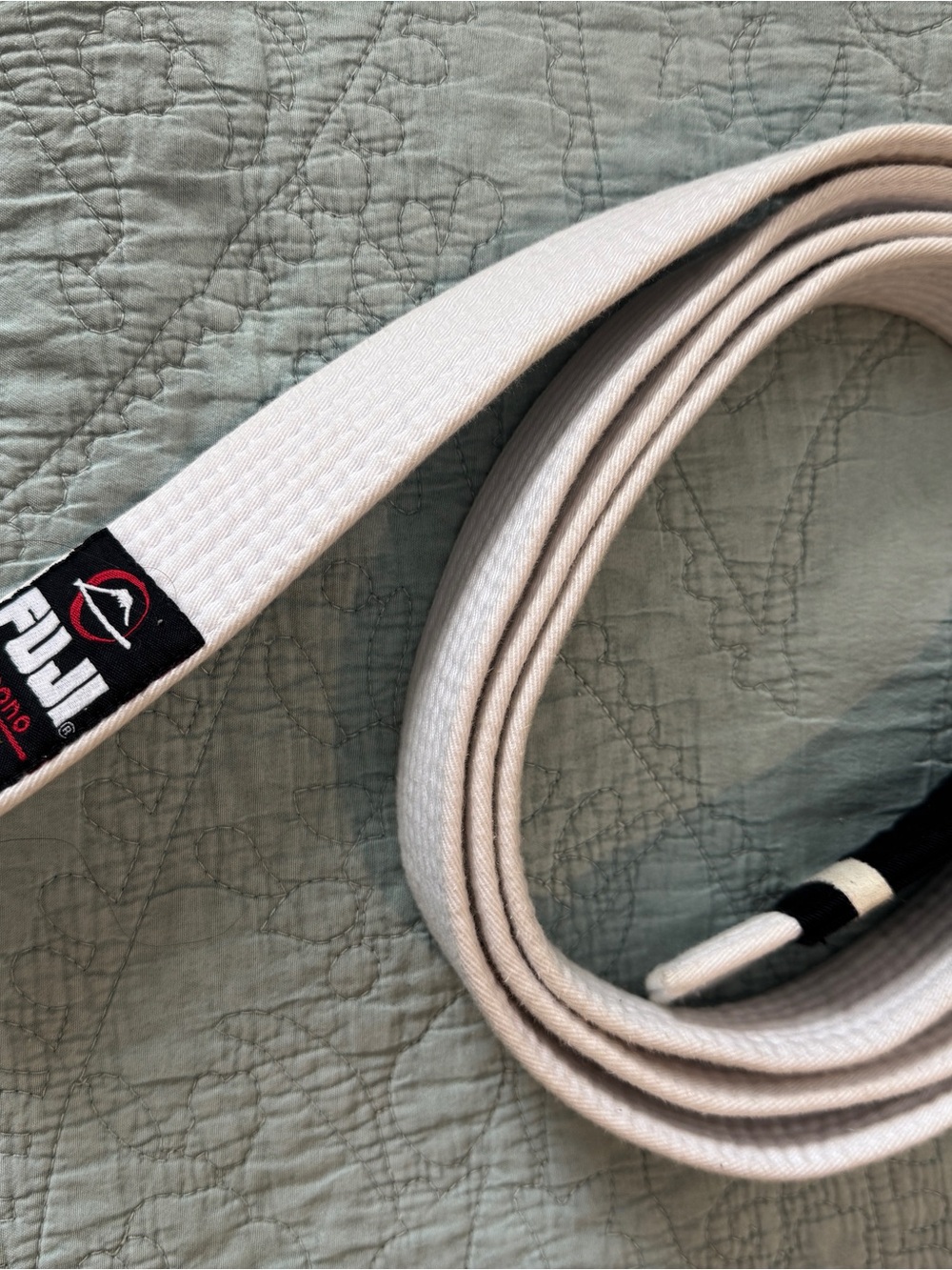 Fuji Kids Jiu-Jitsu Gi White Matching Set with White Belt - Picture 8 of 11